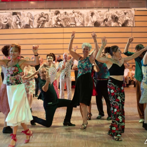 Soirée de l’association Tango Riom lors d’un événement de tango argentin